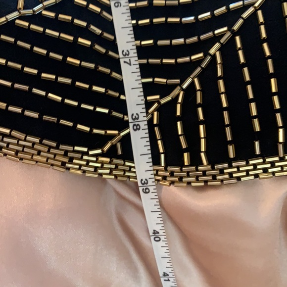 AJ Bari Vintage Hand Beaded Silk CockTail Dress - Picture 16 of 16